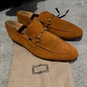Gucci Men's Brown Suede Loafers